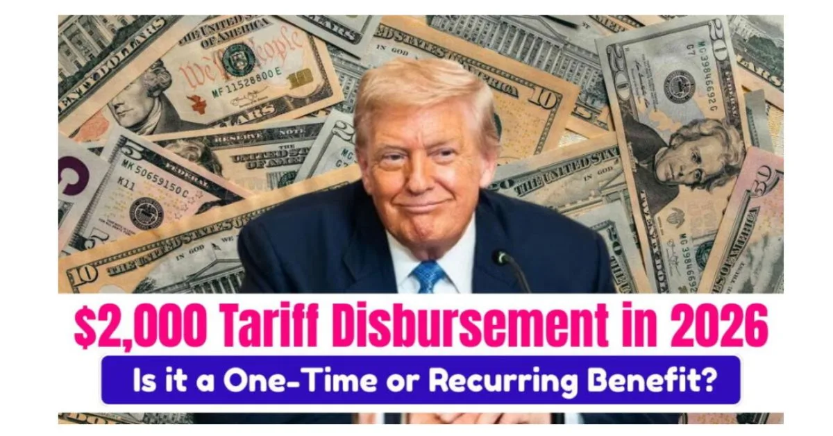 $2000 Tariff Disbursement in 2026
